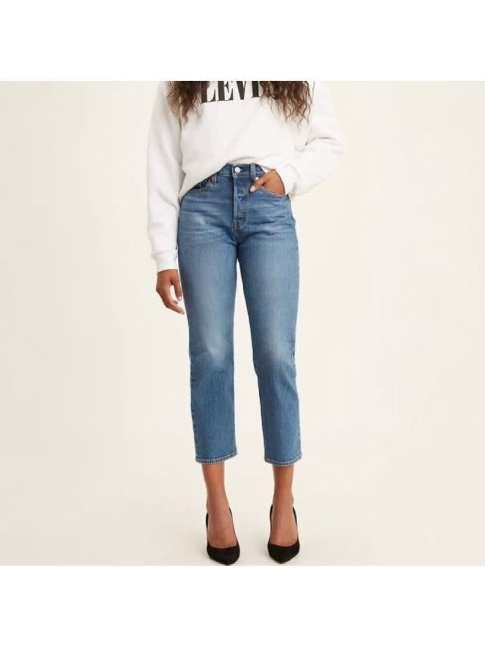 Levi’s Wedgie Straight Fit Denim Jeans Size 25 Jive Sound Vintage Inspired